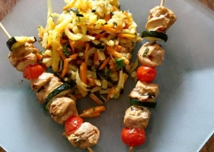 brochettes porc a la gatine