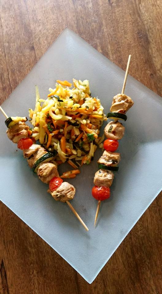 brochettes porc a la gatine